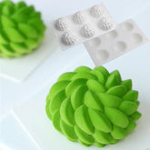 MINI ROUND SUCCULENT FLOWER CHOCOLATE MOUSSE MOULD 6 PCS
