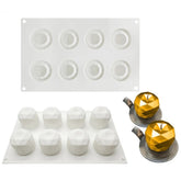MINI GEO APPLE CHOCOLATE MOUSSE MOULD 8 PCS