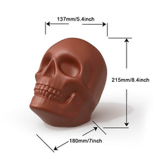 HALLOWEEN LARGE 3D SKULL/SKELETON HEAD CHOCOLATE MOULD