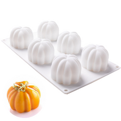 3D MINI PUMPKIN CHOCOLATE MOUSSE MOULD 6 PCS