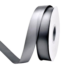 SATIN RIBBON (DARK GREY/SILVER)