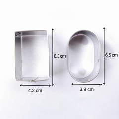 CAPSULE PILL AND PRESCRIPTION PAD COOKIE CUTTER SET 2 PCS