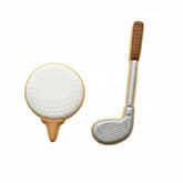 GOLF CLUB AND GOLF BALL ON A TEE COOKIE CUTTER SET 2 PCS
