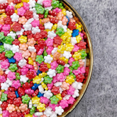 MIXED COLOUR ROUND FLOWER CANDY SPRINKLES 15G