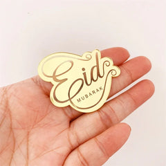 GOLDEN ACRYLIC EID MUBARAK MESSAGE 1 PC