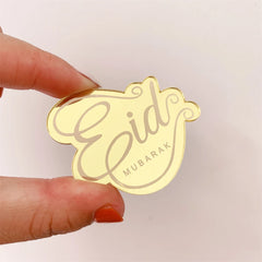 GOLDEN ACRYLIC EID MUBARAK MESSAGE 1 PC