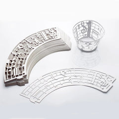 LASER CUT MUSICAL NOTES CUPCAKE CAGES/WRAPPERS - {12 Pcs}