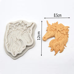 MEDIUM UNICORN SILICONE HEAD MOULD