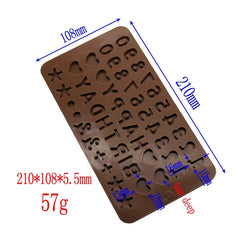 NUMBERS/LETTERS CHOCOLATE MOULD