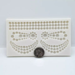 CLASSIC PEARL BORDER MOULD 3 PC SET (GREY)