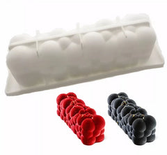 3D RECTANGULAR CLOUD CHOCOLATE MOUSSE MOULD