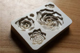 LARGE ROSE FLOWER MOULD 5PCS