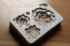 LARGE ROSE FLOWER MOULD 5PCS