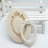 MINI OVAL FRAME MOULD WITH PALM