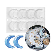 MINI 3D CRESCENT CHOCOLATE MOUSSE MOULD 8 PCS