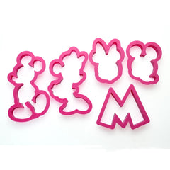 MICKEY & MINNIE MOUSE CUTTERS SET 5 PCS