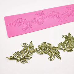 LEAF VINE BORDER CAKE LACE MAT