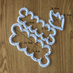 EASY PEONY FLOWER & LEAF CUTTER SET 3PCS