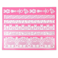 BABY SHOWER THEMED CAKE LACE MAT