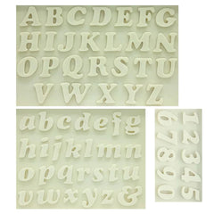 MINI SIMPLE FONT ALPHABETS MOULD SET