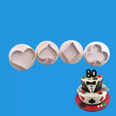 POKER SYMBOLS PLUNGER CUTTERS 4 PCS