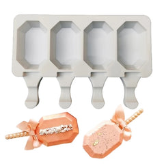 OCTAGON CAKESICLES/ICE POP/LOLLIPOP MOULD 4 PCS
