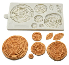 RUFFLE FLOWER MOULD 6PCS