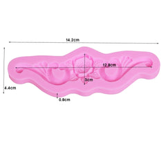 ROSE FLOWER CENTER WITH SCROLL BORDER MOULD