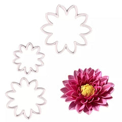 EASY CHRYSANTHEMUMS/DAHLIA FLOWER CUTTER SET 3PCS