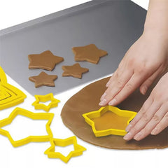 LARGE STAR COOKIE CUTTER SET 6PCS