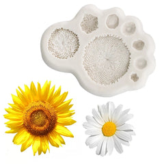 SUNFLOWER/FLOWER STAMEN SET MOULD 8PCS