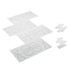 FONDANT EMBOSSER SCROLL IMPRINTS SET 4 PCS {CLEAR}