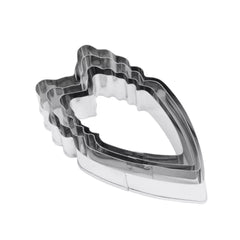 STAINLESS STEEL HEART PEONY PETAL CUTTER SET 4 PCS A326