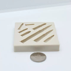 GUN AND BULLETS MOULDS 1 PC