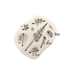 CONCH AND ASSORTED SEA SHELLS MOULD