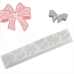 MESH BOWS BORDER LACE MAT