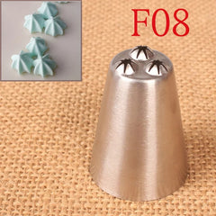 TRIPPLE STARS LARGE STAINLESS STEEL NOZZLE 2 PCS SET