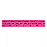 TINY LOVE HEARTS BORDER MOULD (LONG)