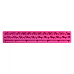 TINY LOVE HEARTS BORDER MOULD (LONG)