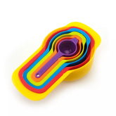 RAINBOW COLORED MEASURING CUPS - 5PCS SET