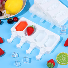 MINI HEXAGON CAKESICLES/ICE POP/LOLLIPOP MOULD 4 PCS