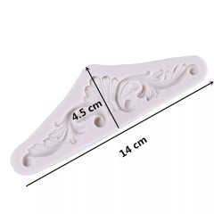 PALM CENTER WITH SCROLL BORDER MOULD