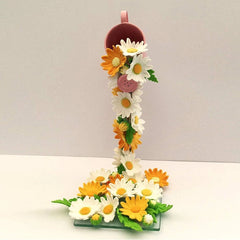 SUNFLOWER FLOWER PETALS VEINER PANEL SET 3PCS (GREY)