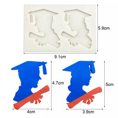 MINI GRADUATES MOULD 2 PCS