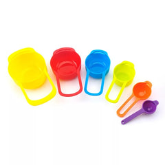 RAINBOW COLORED MEASURING CUPS - 5PCS SET