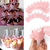 LASER CUT PRINCESS CUPCAKE CAGES/WRAPPERS - {12 Pcs}