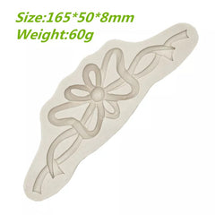 BOW WITH RIBBONS BORDER MOLD