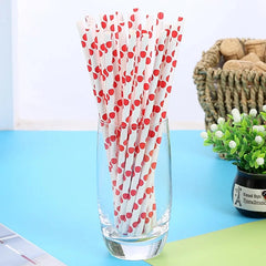 POLKA DOT PATTERN LOLLIPOP/CAKE POP STICKS/STRAWS 24 PCS