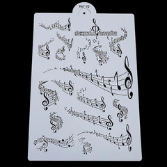 ASSORTED SIZES MUSICAL NOTATION STENCIL