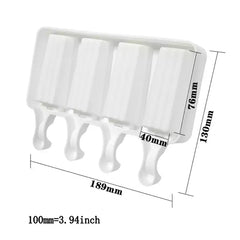 MINI RIDGES CAKESICLES/ICE POP/LOLLIPOP MOULD 4 PCS